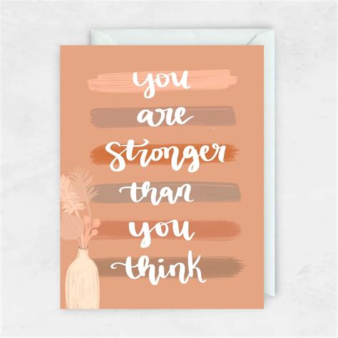 Stronger Than You Think Card 